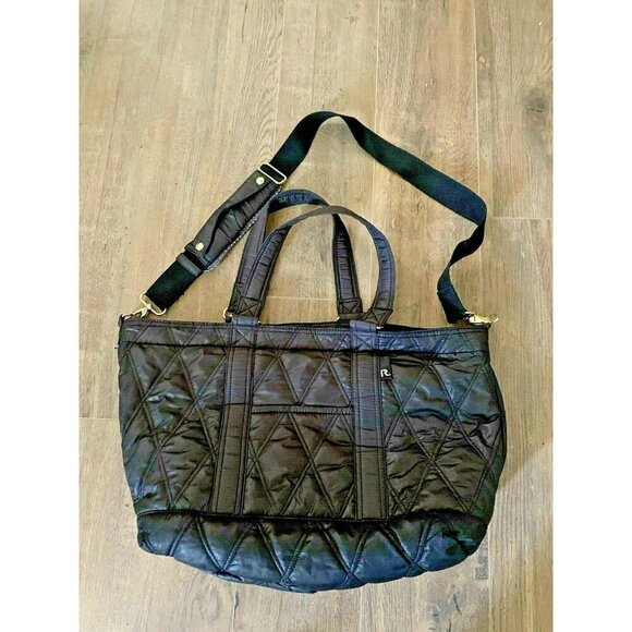 mammy Roo Handbags - Mammy Roo Diaper Handbag Crossbody Shoulder Bag Black Many Pockets